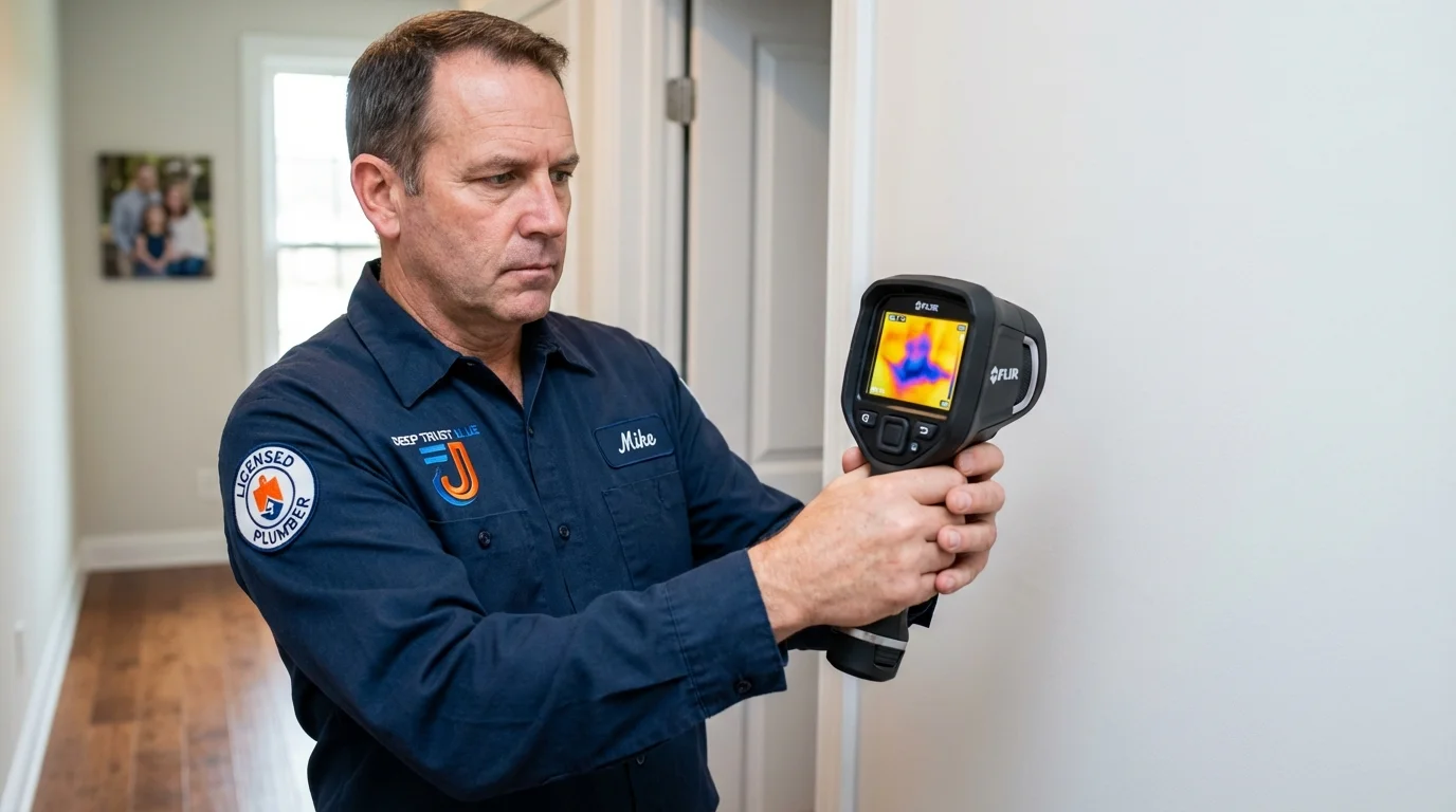 Thermal imaging leak detection by Johns Plumbing LLC in Cologne